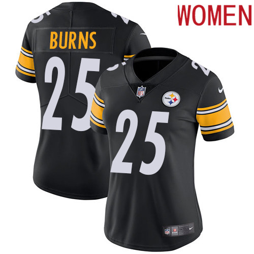 2019 Women Pittsburgh Steelers #25 Burns black Nike Vapor Untouchable Limited NFL Jersey